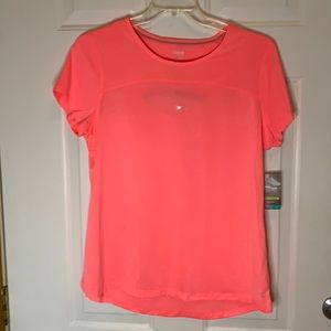 Danskin Performance Dri-More Workout Top Size XL NWT in Coral